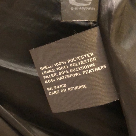 Kenneth Cole Reaction black down jacket, small - Picture 8 of 9